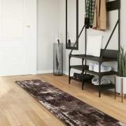 vidaXL Mattlöpare MARSA Svart 50 x 450 cm Polyester och PVC