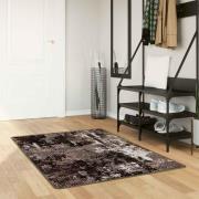 vidaXL Mattlöpare MARSA Svart 100 x 200 cm Polyester och PVC