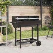 vidaXL Kolgrill Justerbar Svart 96,5 x 42,5 x 88,5 cm
