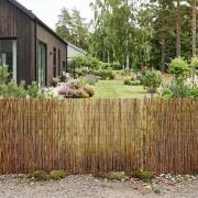 vidaXL Trädgårdsstängsel Karbomiserad 300 x 90 cm Vass