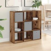 vidaXL Sideboard med låda Gammalt trä 88,5 x 29 x 84,5 cm