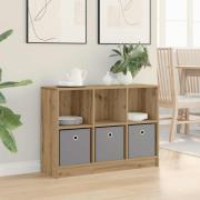 vidaXL Sideboard med låda Artisan Ek 88,5 x 27,5 x 63,5 cm