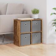 vidaXL Sideboard med låda Gammalt trä 49,5 x 22 x 47 cm