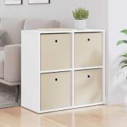 vidaXL Sideboard med låda Vit 68,5 x 32 x 67 cm