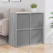 vidaXL Sideboard med låda Grå Sonoma 68,5 x 32 x 67 cm