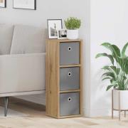 vidaXL Sideboard med låda Artisan Ek 25,5 x 22 x 69,5 cm