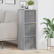 vidaXL Sideboard med låda Grå Sonoma 30,5 x 27 x 84,5 cm