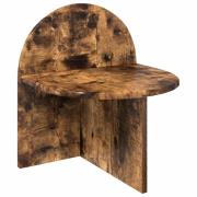 vidaXL Sängbord Rökt Ek 40 x 35,5 x 45,5 cm Konstruerat trä