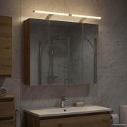 vidaXL Badrumsspegelskåp Artisan Ek 80 x 14.5 x 70 cm Konstruerat trä
