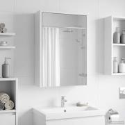 vidaXL Badrumsspegelskåp Vit 43 x 16 x 62.5 cm Konstruerat trä