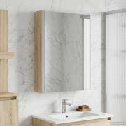 vidaXL Badrumsspegelskåp Sonoma-ek 43 x 11,5 x 60,5 cm Konstruerat trä