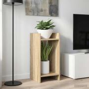 vidaXL Växtställ med hylla Sonoma-ek 30 x 30 x 60 cm Konstruerat trä