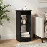 vidaXL Sidokabinett Svart Konstruerat trä