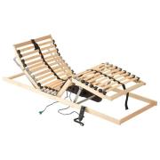 vidaXL Ribbad sängbotten Brun 70 x 190 cm Massivt bokträ
