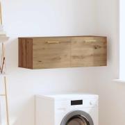 vidaXL Väggskåp artisan ek 100 x 36.5 x 35 cm Konstruerat trä