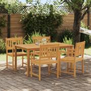 vidaXL Utomhusbänk 4 pcs Naturlig 56 x 55,5 x 90 cm Massivt Akaciaträ