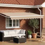 vidaXL Elektrisk Retraktabel Markis Beige 2,5 x 2 m