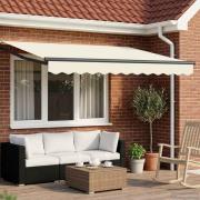 vidaXL Elektrisk Retraktabel Markis Kräm och antracit 2,5 x 2 m