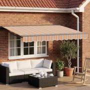 vidaXL Elektrisk Retraktabel Markis Blå, Orange, Antracit 3 x 2,5 m