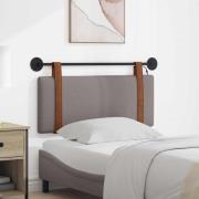 vidaXL Hängande sänggavel Med LED-lampa Taupe Antik PU