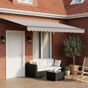 vidaXL Elektrisk utdragbar markisram Antracit 4,5 × 3 m Aluminium