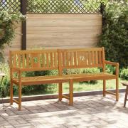 vidaXL Utomhusbänk Naturlig 180 x 55,5 x 90 cm Massivt Akaciaträ
