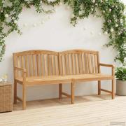 vidaXL Handsnidad Rosabänk Naturlig 150 x 60 x 90 cm Massivt teakträ