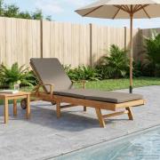 vidaXL Solstol 100% Polyester Solid-Teak
