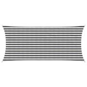 vidaXL Solsätt segel Antracit och vitt 2 x 4,5 m HDPE