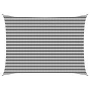 vidaXL Solsätt segel Antracit och vitt 5 x 8 m HDPE