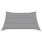 vidaXL Solsätt segel Antracit och vitt 3 / 4 x 2 m HDPE