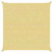 vidaXL Solsätt segel Gul och Vit 5 x 5 m HDPE