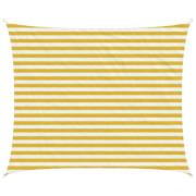 vidaXL Solsätt segel Gul och Vit 2,5 x 3 m HDPE