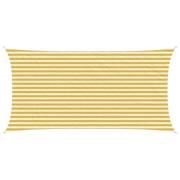 vidaXL Solsätt segel Gul och Vit 2,5 x 6 m HDPE