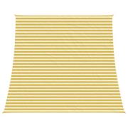 vidaXL Solsätt segel Gul och Vit 4 / 5 x 4 m HDPE
