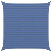 vidaXL Solsätt segel Blå och Vit 6 x 6 m HDPE