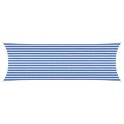 vidaXL Solsätt segel Blå och Vit 2 x 6 m HDPE