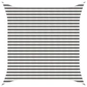 vidaXL Solsätt segel Ljusgrå och vit. 3,6 x 3,6 m HDPE