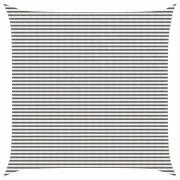 vidaXL Solsätt segel Ljusgrå och vit. 7 x 7 m HDPE