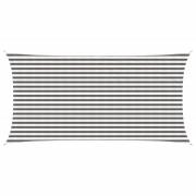 vidaXL Solsätt segel Ljusgrå och vit. 2,5 x 6 m HDPE