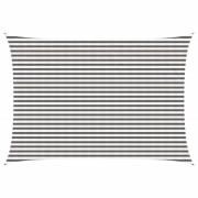 vidaXL Solsätt segel Ljusgrå och vit. 3,5 x 5 m HDPE