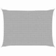 vidaXL Solsätt segel Ljusgrå och vit. 5 x 7 m HDPE