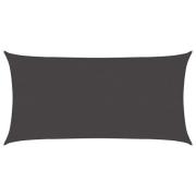 vidaXL Solsätt segel Antracit 2 x 6 m HDPE