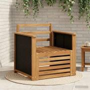 vidaXL Utomhus Mellansoffa Naturlig