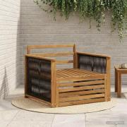 vidaXL Utomhus Mellansoffa Naturlig