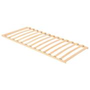 vidaXL Ribbad sängbotten Brun 90 x 190 cm Massivt bokträ
