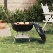 vidaXL Kolgrill Svart 36,5 x 36,5 x 40 cm