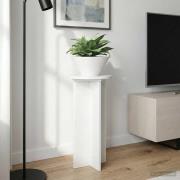 vidaXL Växtställ 2 pcs Vit högglans 29,5 x 29,5 x 60 cm