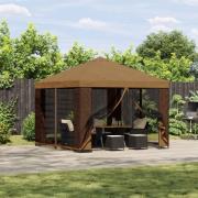 vidaXL Paviljong 3 x 3 m Beige Polyester och Stål 190