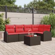 vidaXL Trädgårdsoffset Brun konstrotting